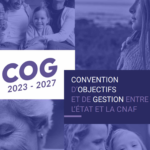 Couverture de la Convention d'Objectifs et de Gestion entre l'État et la CNAF pour 2023 à 2027